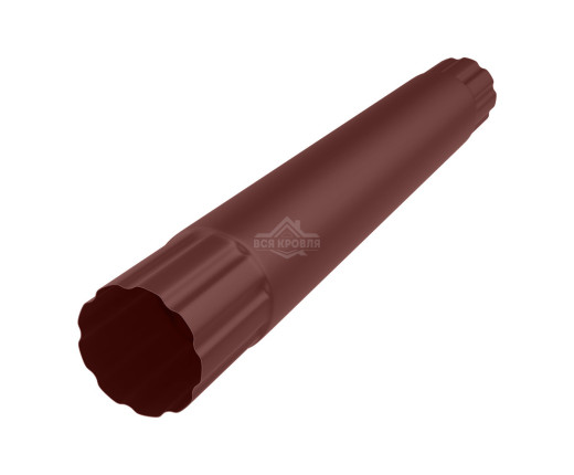 Труба водосточная соединительная Ø90 Pural RAL 8017