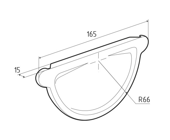 Заглушка торцевая Pural RAL 3005