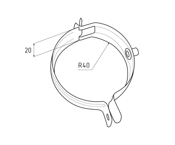 Кронштейн трубы Pural RR-32