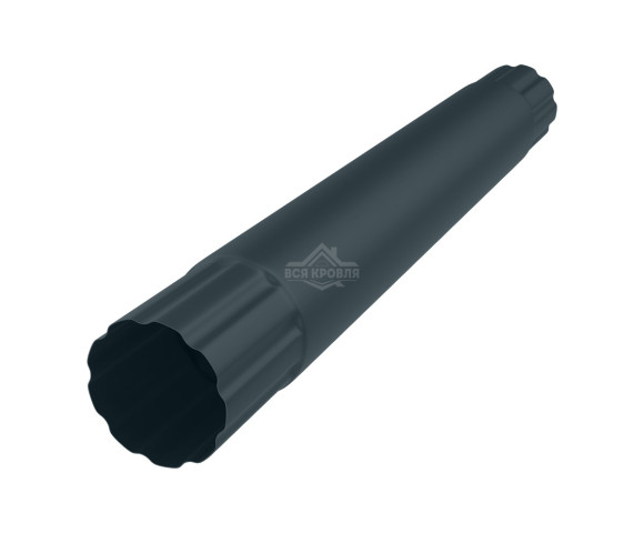 Труба водосточная соединительная Ø90 Полиэстер двусторонний RAL 7016