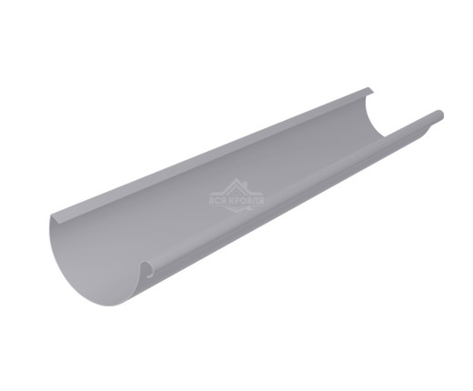 Желоб полукруглый Ø125 мм Полиэстер двусторонний RAL 7004