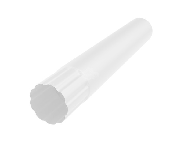 Труба водосточная Ø90 1 м Полиэстер двусторонний RAL 9003