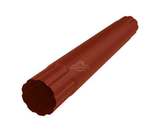 Труба водосточная соединительная Ø90 Полиэстер двусторонний RAL 3009