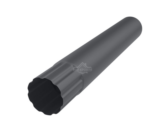 Труба водосточная Ø90 1 м Pural RAL 7024