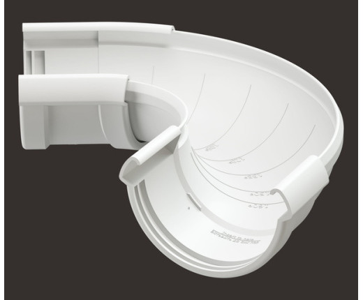 Угол желоба регулируемый водостока Деке Люкс