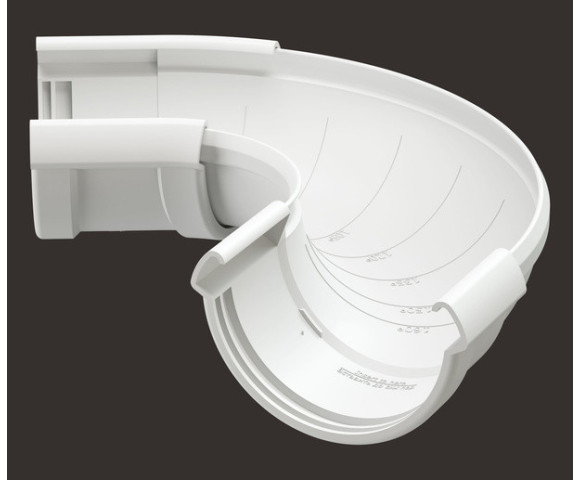 Угол желоба регулируемый водостока Деке Люкс