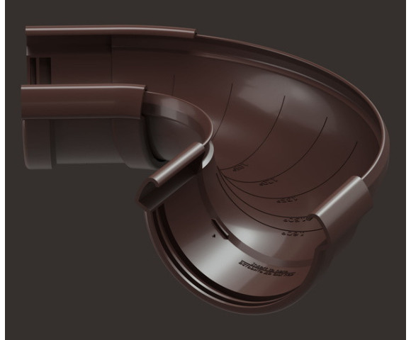 Угол желоба регулируемый водостока Деке Люкс