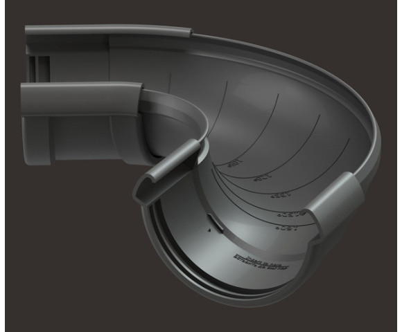 Угол желоба регулируемый водостока Деке Люкс