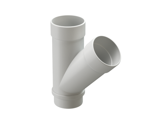 Тройник 45 водостока Деке Люкс