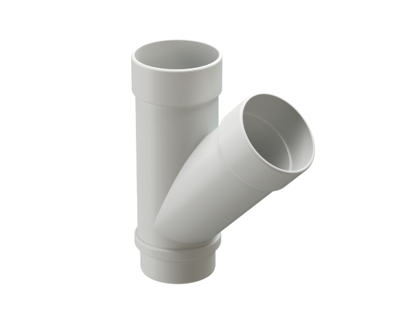 Тройник 45 водостока Деке Люкс