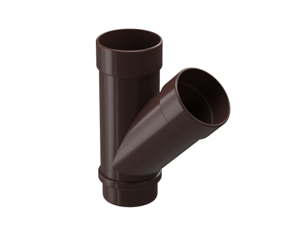 Тройник 45 водостока Деке Люкс