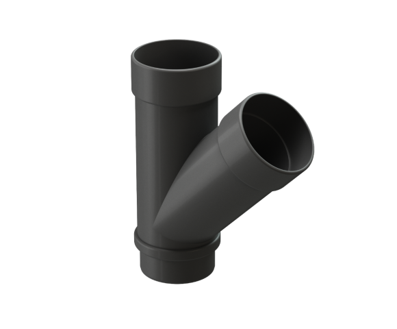 Тройник 45 водостока Деке Люкс