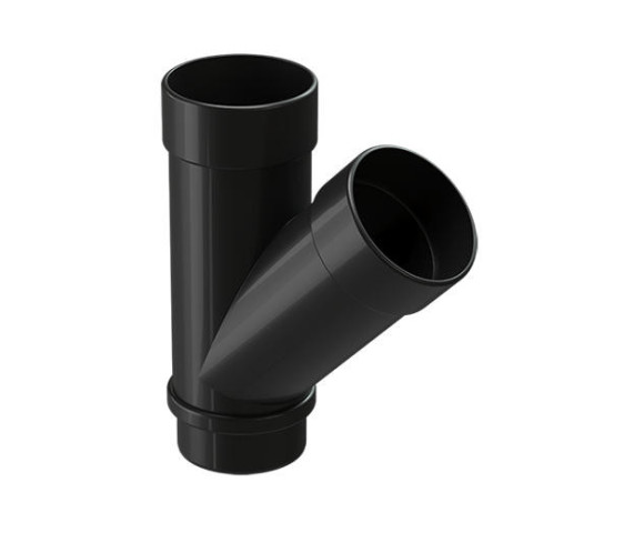 Тройник 45 водостока Деке Люкс