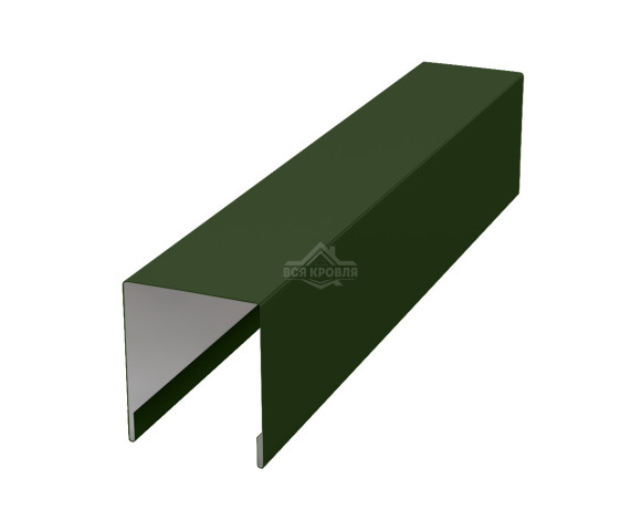 Планка для забора П-образная С20 Полиэстер RAL 6020