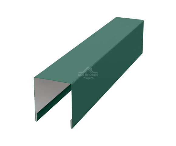 Планка для забора П-образная С21 MAT RAL 6005