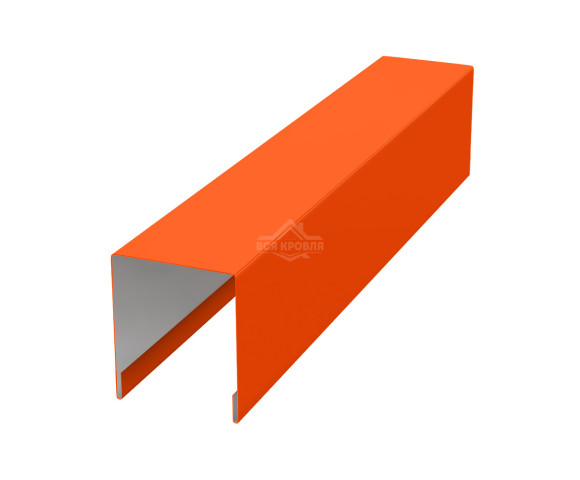 Планка для забора П-образная С21 Полиэстер RAL 2004