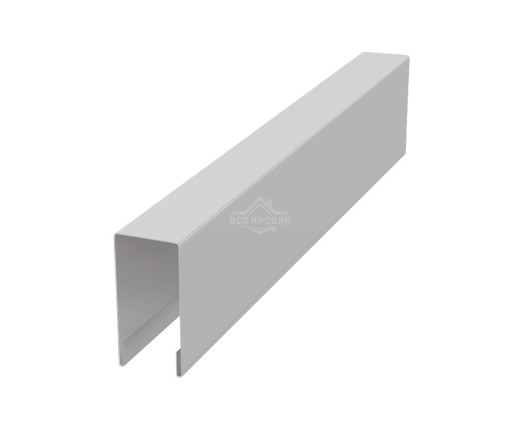 Планка для забора П-образная С8 Полиэстер RAL 7035