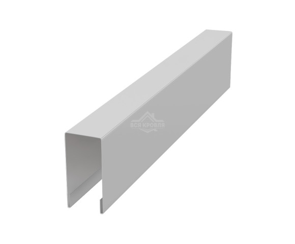 Планка для забора П-образная С8 Полиэстер RAL 7035