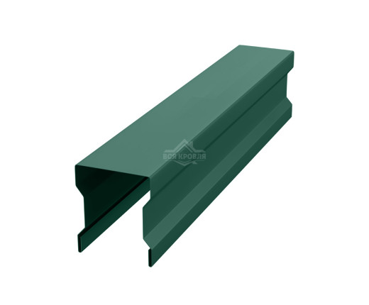 Планка для забора фигурная С21 Полиэстер RAL 6005