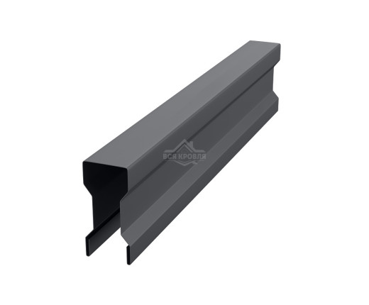 Планка для забора фигурная С8 Полиэстер RAL 7024