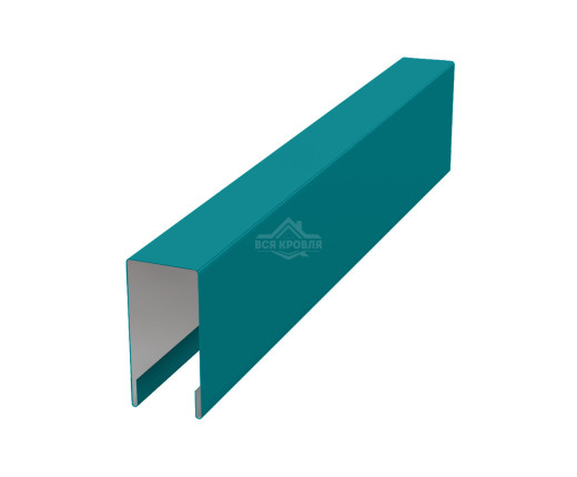 Планка для забора П-образная С8 Полиэстер RAL 5021