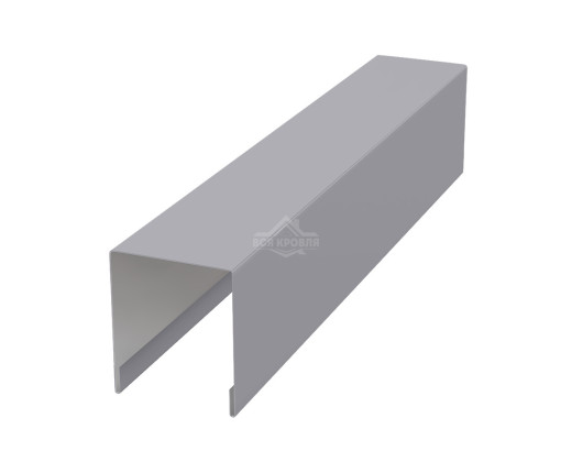 Планка для забора П-образная С20 Полиэстер RAL 7004