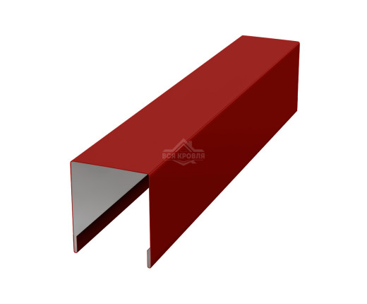 Планка для забора П-образная С21 Полиэстер RAL 3011