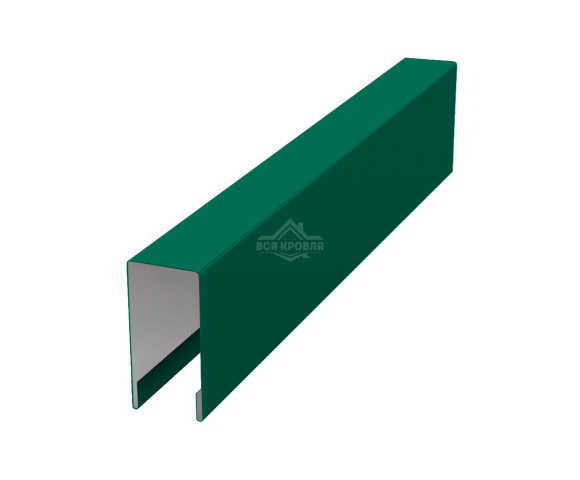 Планка для забора П-образная С8 Полиэстер RAL 6029