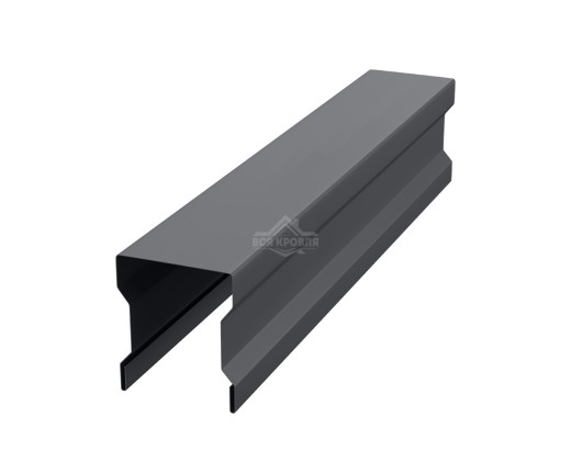 Планка для забора фигурная С20 Полиэстер RAL 7024