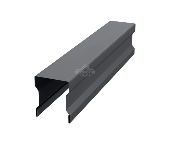 Планка для забора фигурная С20 Полиэстер RAL 7024