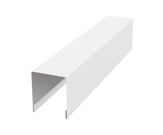 Планка для забора П-образная С20 Полиэстер RAL 9003