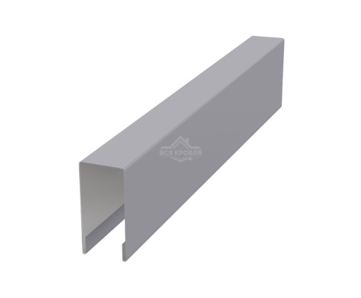 Планка для забора П-образная С8 Полиэстер RAL 7004