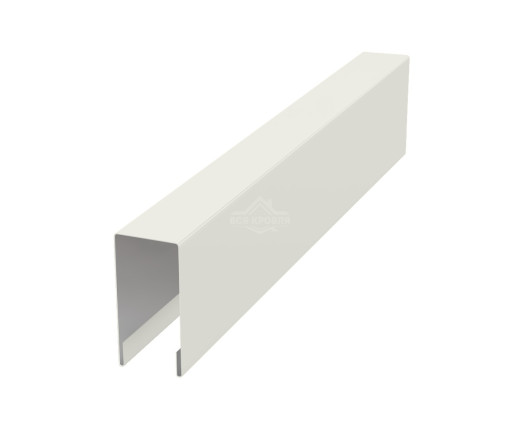 Планка для забора П-образная С8 Полиэстер RAL 9002