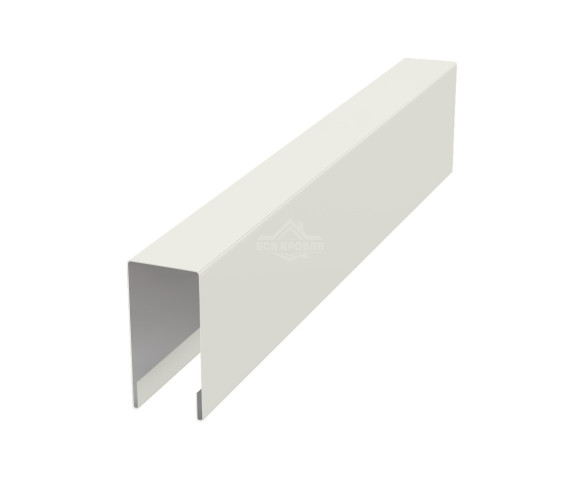 Планка для забора П-образная С8 Полиэстер RAL 9002