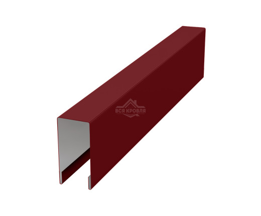 Планка для забора П-образная С8 Pural RAL 3005