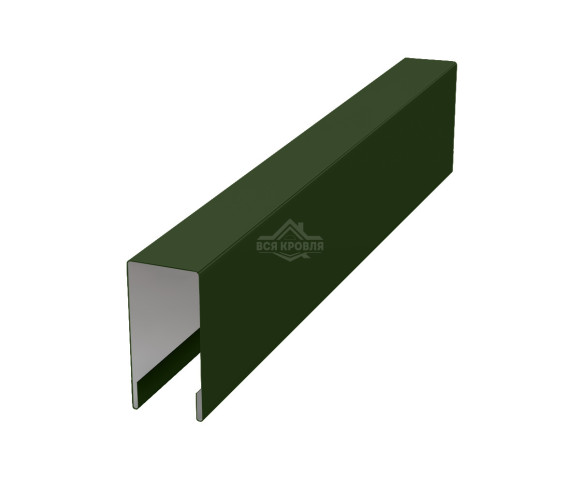 Планка для забора П-образная С8 Полиэстер RAL 6020