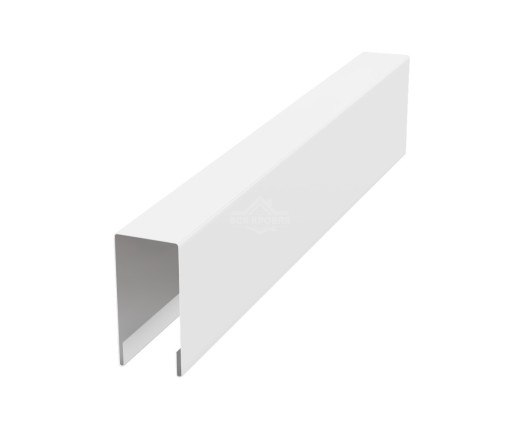 Планка для забора П-образная С8 Полиэстер RAL 9003