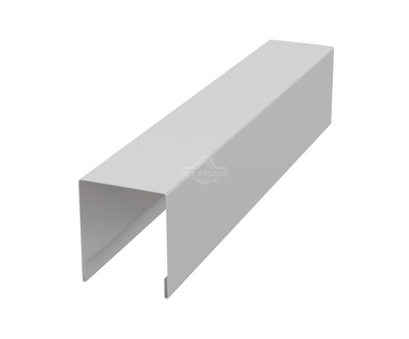 Планка для забора П-образная С21 Полиэстер RAL 7035