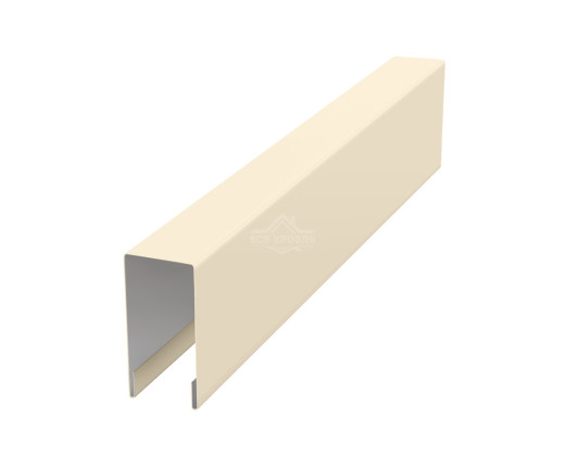 Планка для забора П-образная С8 Полиэстер RAL 1015