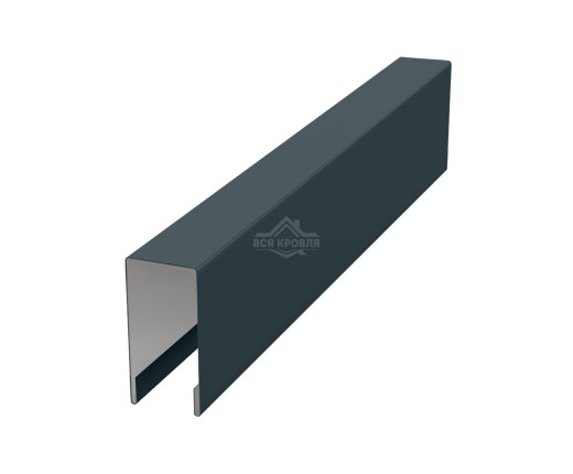 Планка для забора П-образная С8 Полиэстер RAL 7016