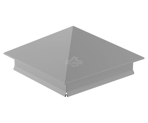 Колпак на столб 400х400 Zn