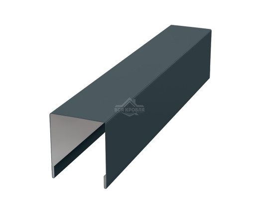 Планка для забора П-образная С21 Полиэстер RAL 7016