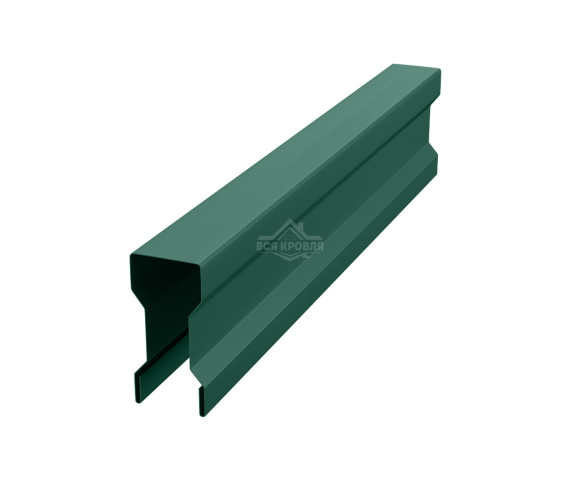 Планка для забора фигурная С8 Полиэстер RAL 6005