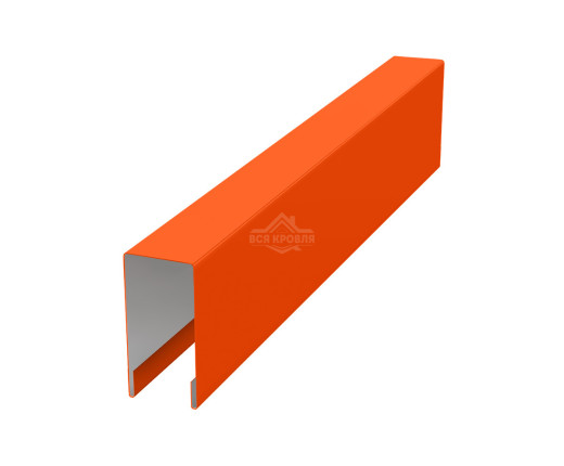 Планка для забора П-образная С8 Полиэстер RAL 2004