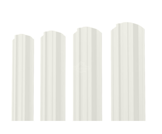 Евроштакетник П-Премиум фигурный 0.5 Полиэстер RAL 9002