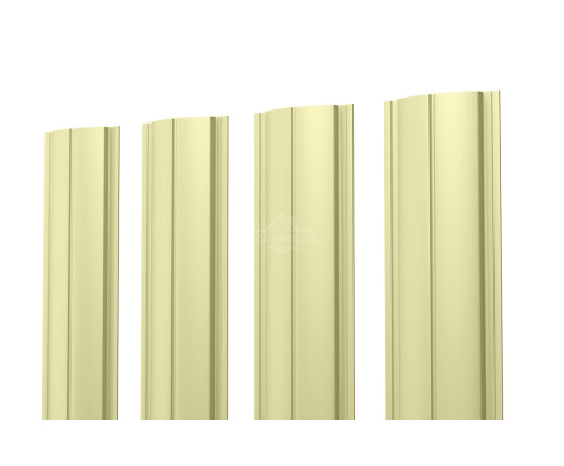 Евроштакетник ПД-образный прямой 0.45 Полиэстер RAL 1014