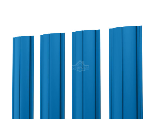 Евроштакетник ПД-образный прямой 0.45 Полиэстер RAL 5005