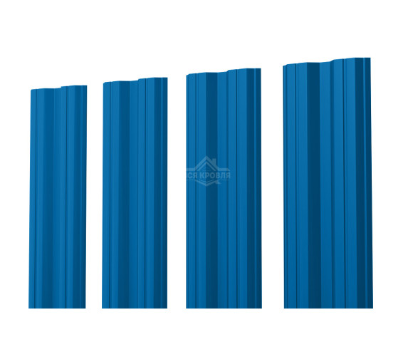 Евроштакетник М-образный 0.4 Полиэстер RAL 5005