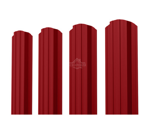 Евроштакетник П-образный фигурный 0.5 Полиэстер RAL 3003