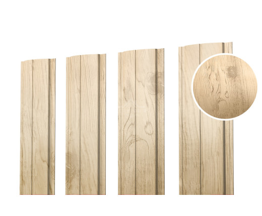 Евроштакетник ПД-образный прямой 0.5 Printech Орех